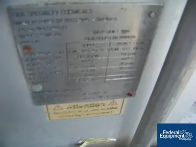 USED Buss ChemTech 430 Sq Ft Buss SMS Thin Film Evaporator, 316L S/S, 32/176#