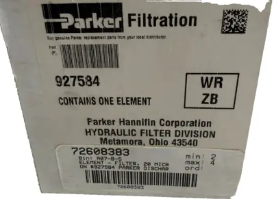 NEW PARKER 927584 FILTER ELEMENT
