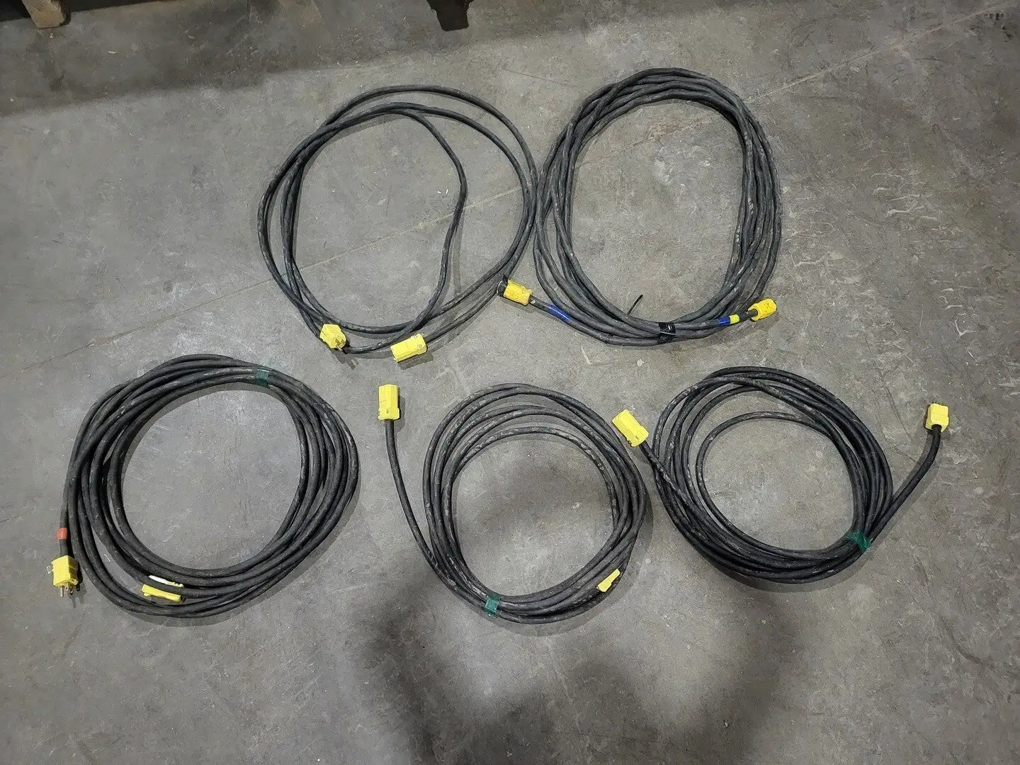 SOOW Power Extension Cord 14/3 AWG 15A 125V Lot of 5