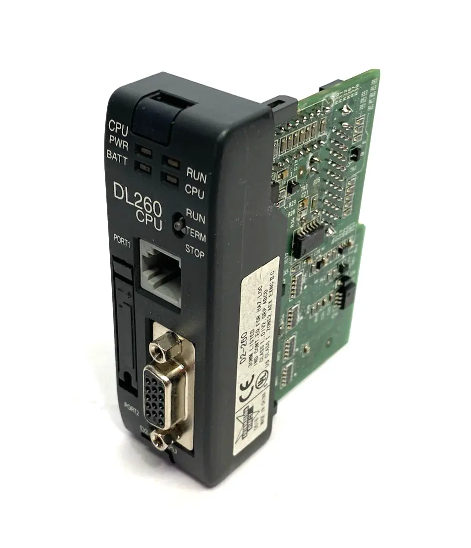 USED AUTOMATIONDIRECT DIRECTLOGIC DL205 CPU, 15.8K WORDS LADDER MEMORY
