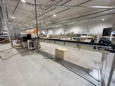 Tisfoon Optimizing Wood Scanner Defect Chop Saw and Sorting Line - 2020 Machine!