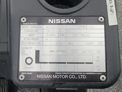 USED NISSAN MCPL01A15LV