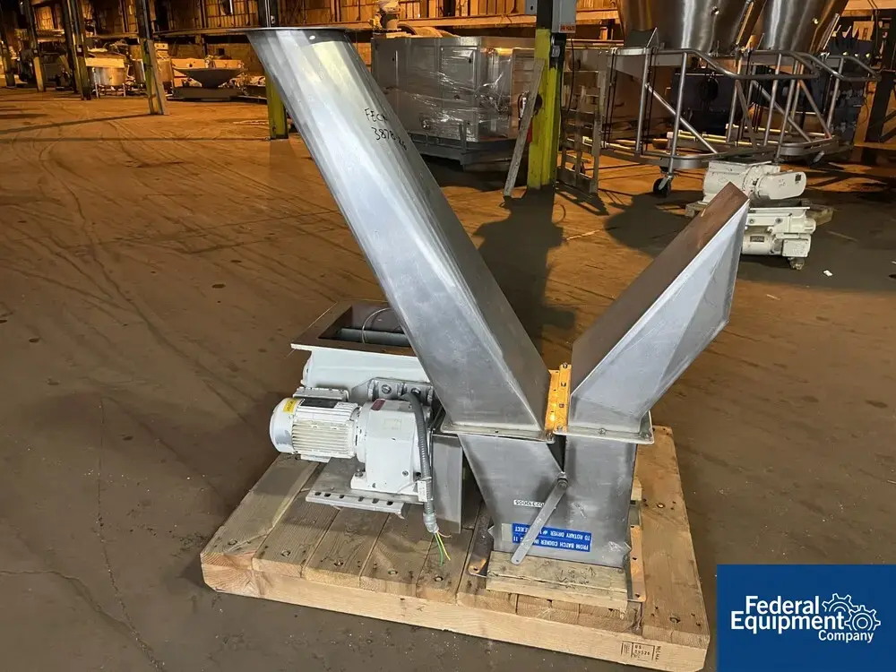 USED SEMCO Semco Rotary Airlock, C/S, 12" x 12", with S/S Chute