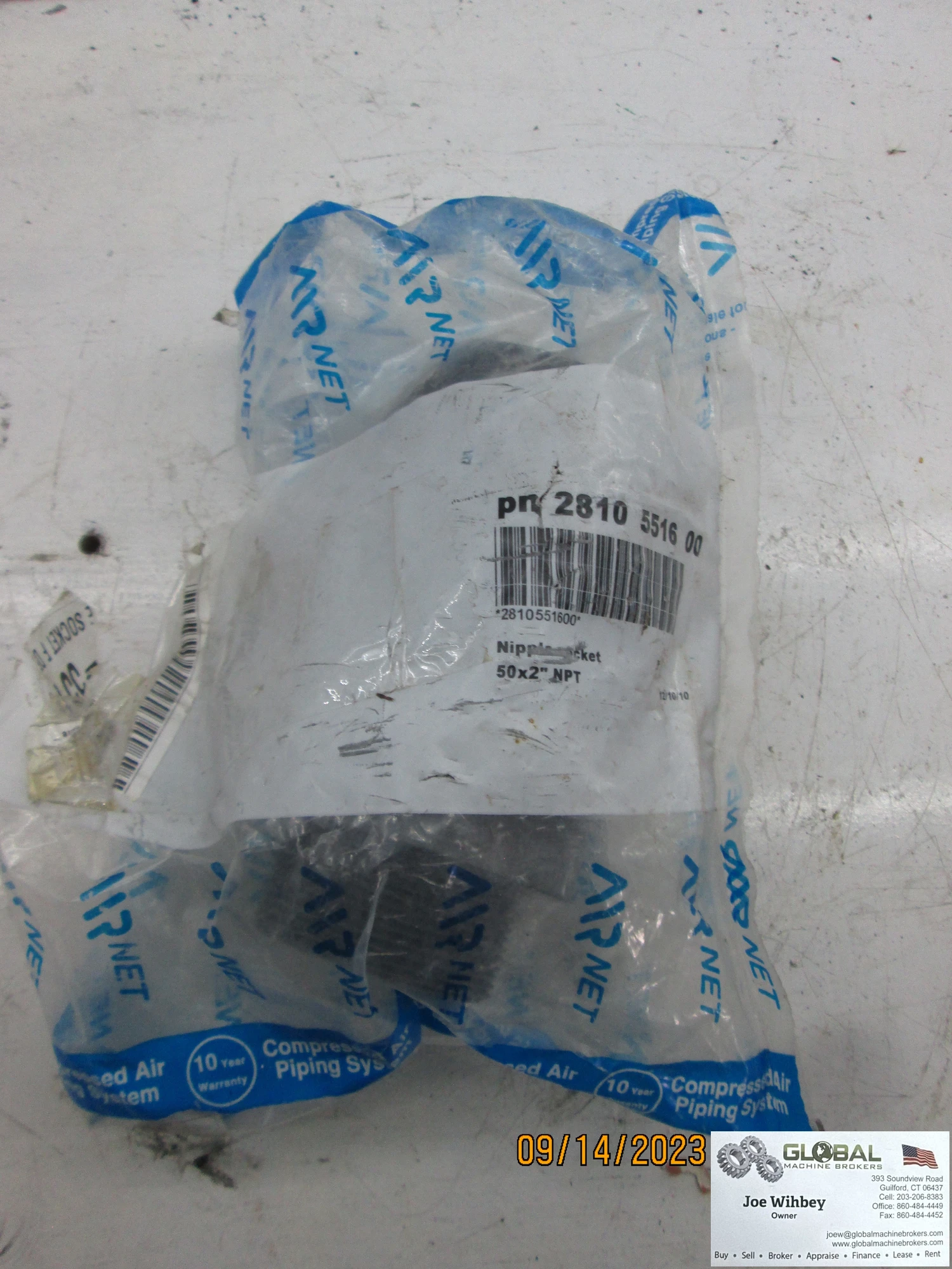 Air Net 50x2 Npt Nipple Bracket