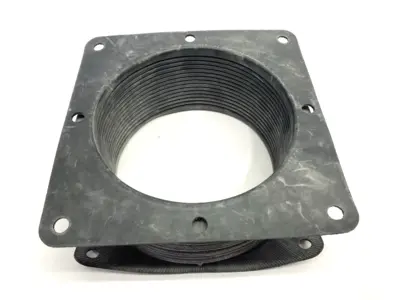 USED HOFFMAN NVENT FLEXIBLE FITTING FEED-THROUGH 8" X 8" 15810 NO HARDWARE