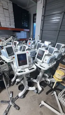 Used Philips Respironics Philips Respironics V60 Ventilators with Mobile Roll Stands (Bulk Lot of 60 Units) Respirators / Ventilators Texas US | PT Medical Technologies #1520420