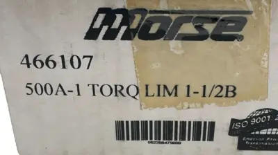 NEW MORSE 500A-1 TORQUE LIMITER 1-1/2B 466107 500A1