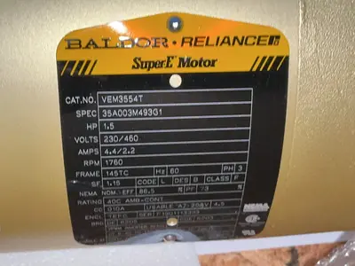 Used BALDOR RELIANCE VEM3554T Motors (misc) Ohio US | HGR 24 #1310019