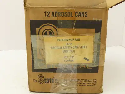 State 39R4 Cutting, Lubricating and Cooling Fluid Aerosol Can Lot of 12