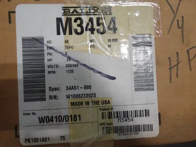 USED BALDOR M3454