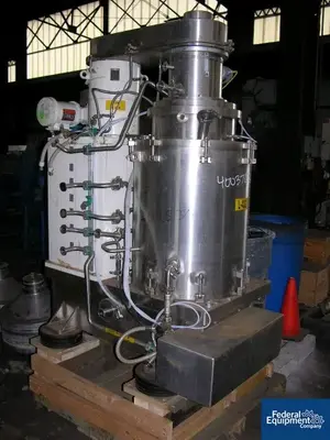 USED CARR Carr Solid Bowl Centrifuge, Model HC-18, 316 S/S, Titanium