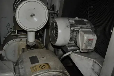 GARDNER DENVER ROTARY SCREW TYPE, AIR COMPRESSOR, 75 HP MODEL EBM99F43, ELECTRA SAVER II