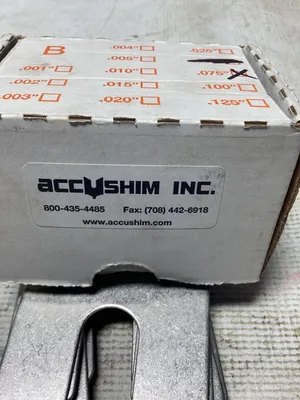Accushim Size B Replacement Kit .075in/1.905mm-NIB of 30