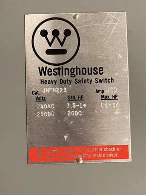 USED WESTINGHOUSE JHFN223
