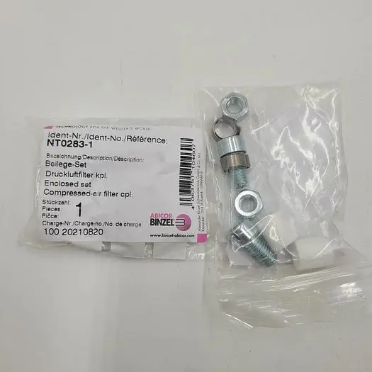 New | in-Stock ABICOR BINZEL ABICOR BINZEL NT0283-1 COMPRESSED AIR FILTER CPL. 100 20210820 *NEW* Filters | ND Industrial Surplus #1217989