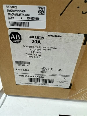 NEW Allen-Bradley 20AD011A3AYNAEG0