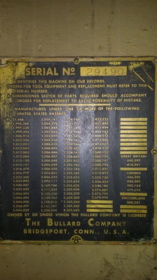 1960 BULLARD CUTMASTER Boring Mills-Vertical DC | Asset Exchange Corporation (4)