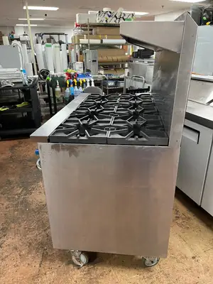 Used Comstock Castle Used 48" Comstock-Castle F3218 Gas Range with 8 Burners 2 Ovens 264000 BTU Commercial Ranges Illinois US | Falcon Restaurant Supply #1375118