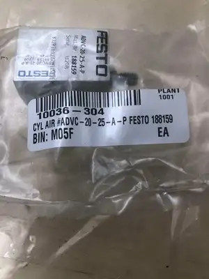 FESTO ADVC-20-25-A-P Compact Pneumatic Air Cylinder 20mm X 25mm 145PSI -NIB