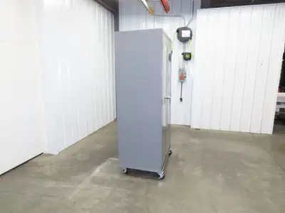 Uline H-8960 Storage Charging Cabinet 32 Outlet 120V Clear Dual Door 36" Wide