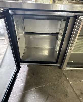 174-0140 True TUC-48G 48” Glass Door Undercounter Self Contained Worktop Cooler