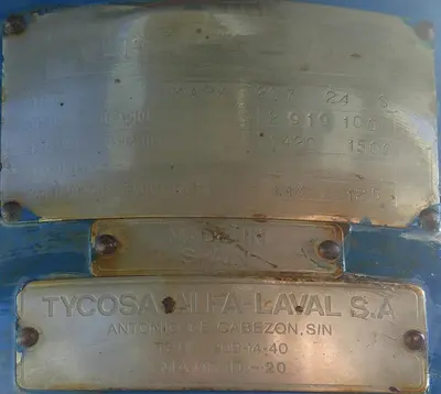 USED ALFA LAVAL S.A. MAPX 207 24 S