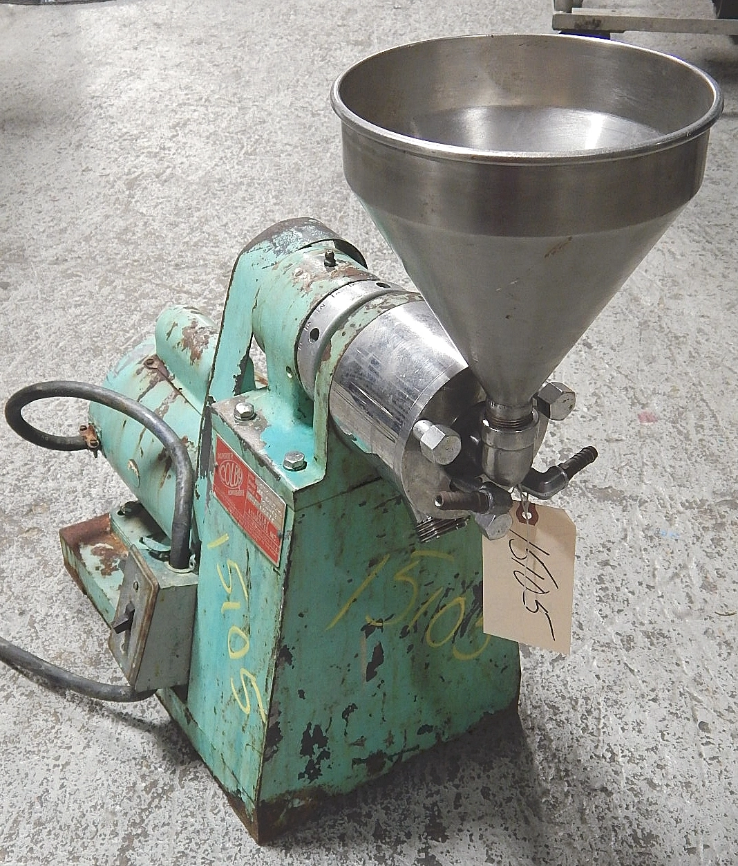 USED COLBY LAB/PILOT COLLOID MILL 2.5" COLLOID MILL