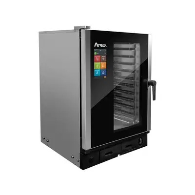 New | in-Stock Atosa New Atosa AEC-1011E Smart Touch Electric Combi Oven, Fits 10 Half-Size Pans, 208/240v Electric Ovens Illinois US | Falcon Restaurant Supply #1375254