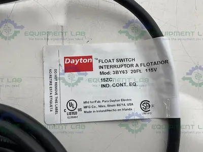 NEW DAYTON 3BY63 MECHANICAL FLOAT SWITCH W/ 20' CORD 115V