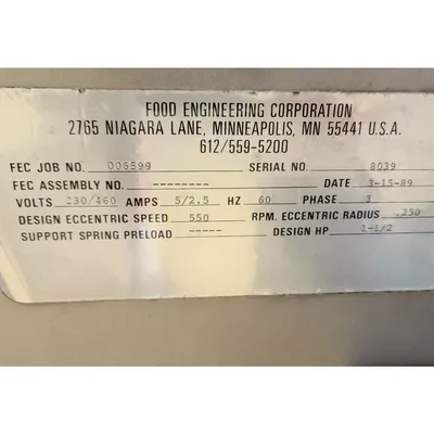 Used FEC 18"W X 21'-5"L Stainless Steel Vibrating Pan Spreader Feeder Conveyor