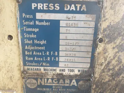 USED NIAGARA M-75