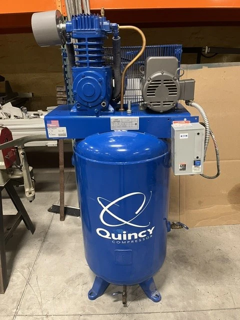 Used QUINCY QTV-5 Tank Mounted Air Compressors New York US | MachineryMax #1502463