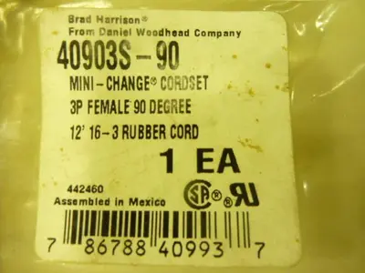 NEW BRAD HARRISON / WOODHEAD 40903S-90