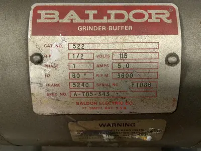 Used BALDOR 522 Pedestal Type Grinders (Double End) Ohio US | HGR 24 #1290337