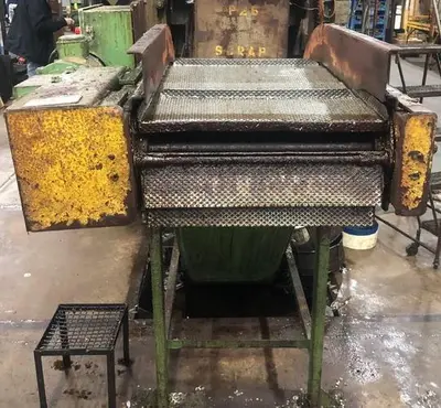 16" x 9' PRAB Steel Belt Scrap Conveyor