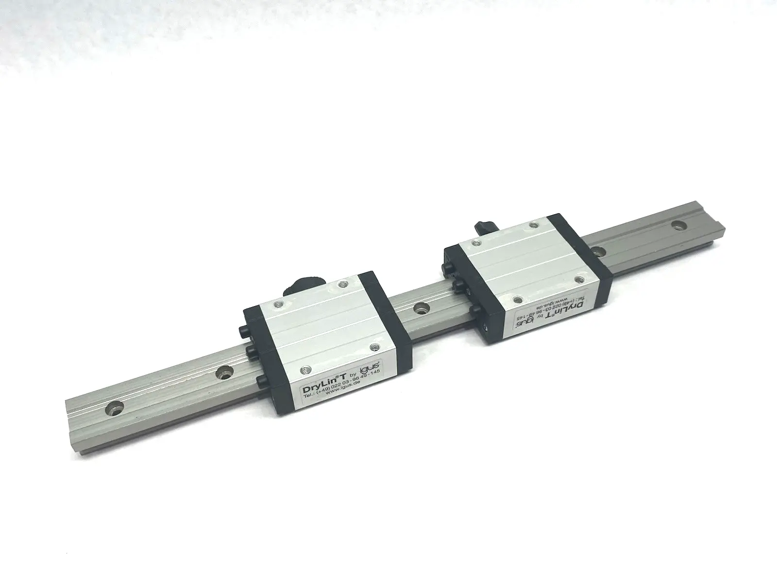 Used igus drylin® T Standard Carriage 2x with Hand Clamp, 16-1/8" Rail Slides Michigan US | Maverick Industrial Sales #1397738