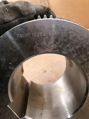 FALK 1035G 100mm Gear Coupling Hub Rebore 3.9370″ Bore -NIB