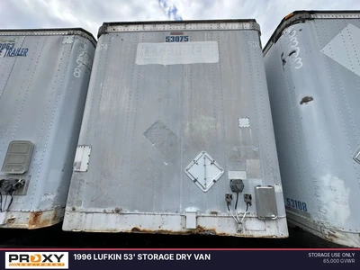 Used 1996 LUFKIN 53' STORAGE DRY VAN Box Trailers Pennsylvania US | Proxy Equipment #1384921