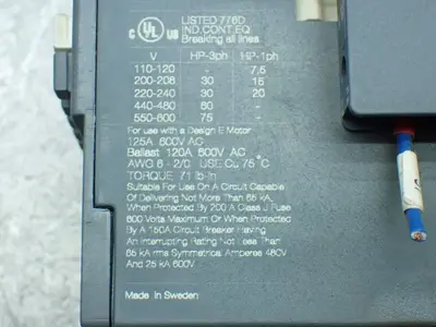 Used ABB A9530 PLC Contactors Ohio US | HGR 24 #878593