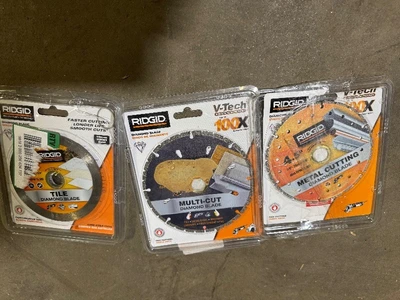 Lot of assorted Rigid Blades various models and conditions customer returns see pictures