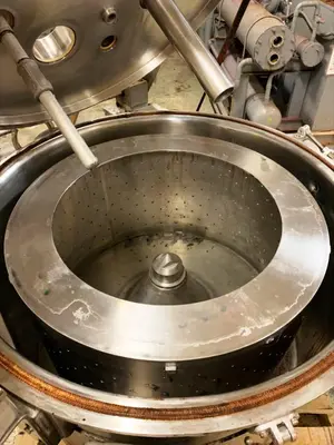Andritz/Ketema 30 x 18 perforate basket centrifuge, Hastelloy.