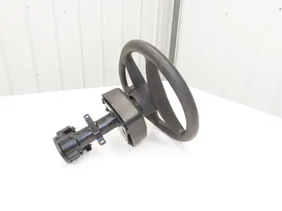 Hyster 8808585 Forklift Steering Wheel & Bracket Assembly Removed From E80XN