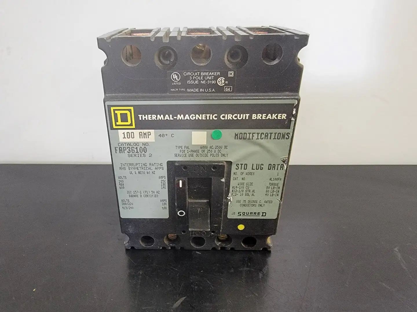 USED SQUARE D FAP36100