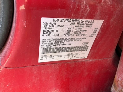 Used 2001 FORD F350 Pickup Trucks Michigan US | Miedema Asset Management Group #1411246