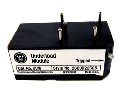 NEW WESTINGHOUSE ULM RELAY UNDERLOAD MODULE 2608D22G05 MODEL A
