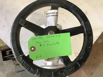 NEW BDK CAST IRON FLANGED GATE VALVE DN50, 600, WCB, 0023