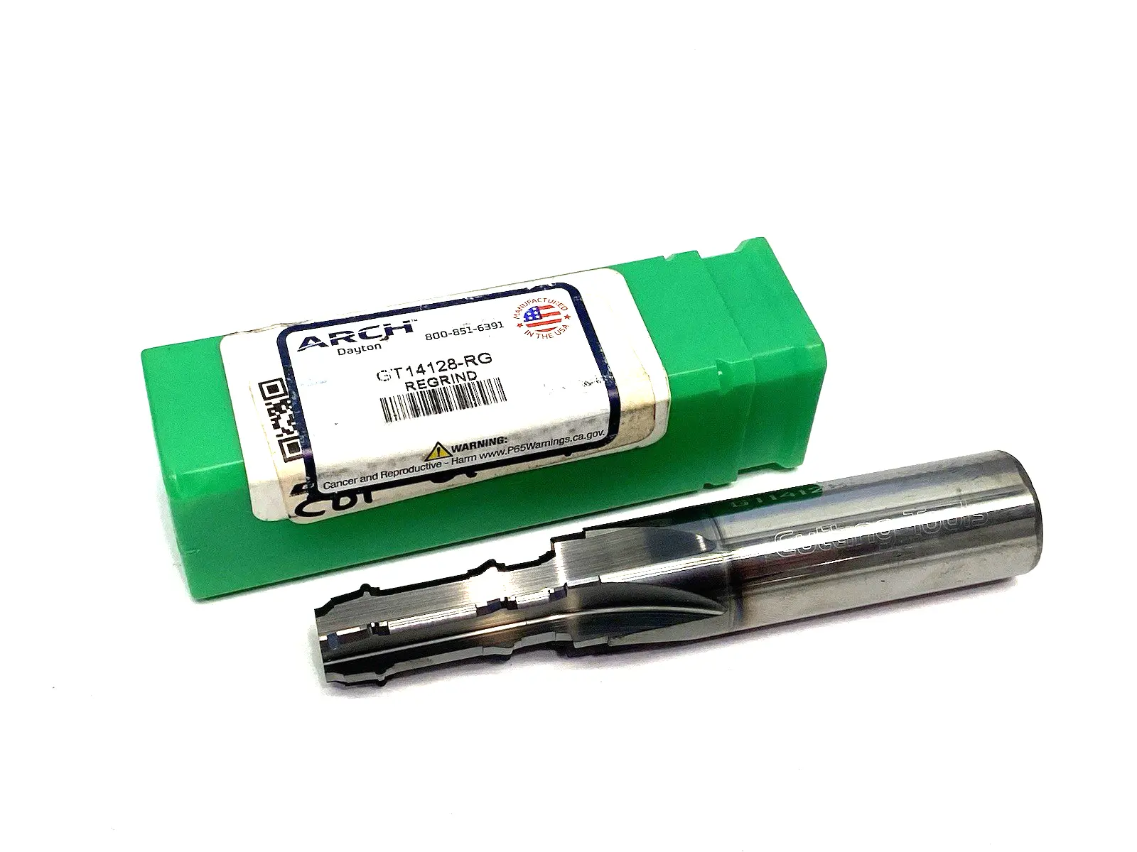 GT14128-RG | Dayton Arch  Regrind Cutting End Mill 6-Flute - New – Open box