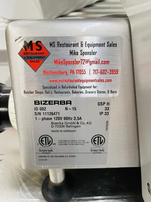 Bizerba GSPH 2015 Manual Deli Slicer Refurbished, Tested, Working!