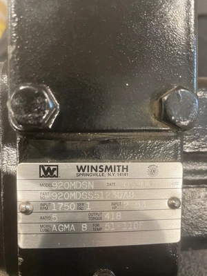 Used 2005 WINSMITH 920MDSN Speed Reducers Ohio US | NA #1502120