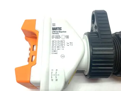 USED BARTEC COMEX EMERGENCY STOP SLAM BUTTON W/ 07-3323-1.00 SWITCH